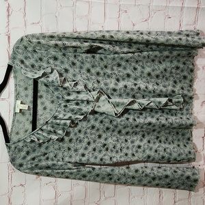 J.JILL Ruffle Front Top